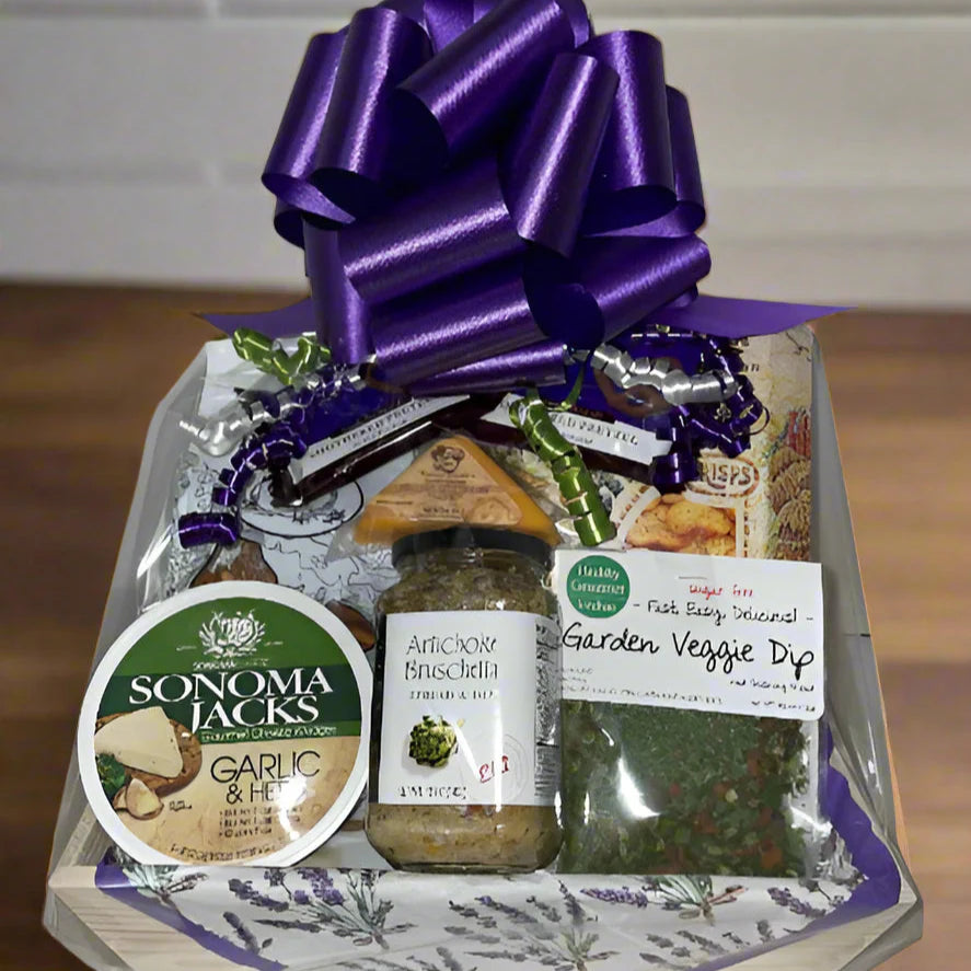 Bruschetta Gift Basket - Gourmet Snacks & Spreads