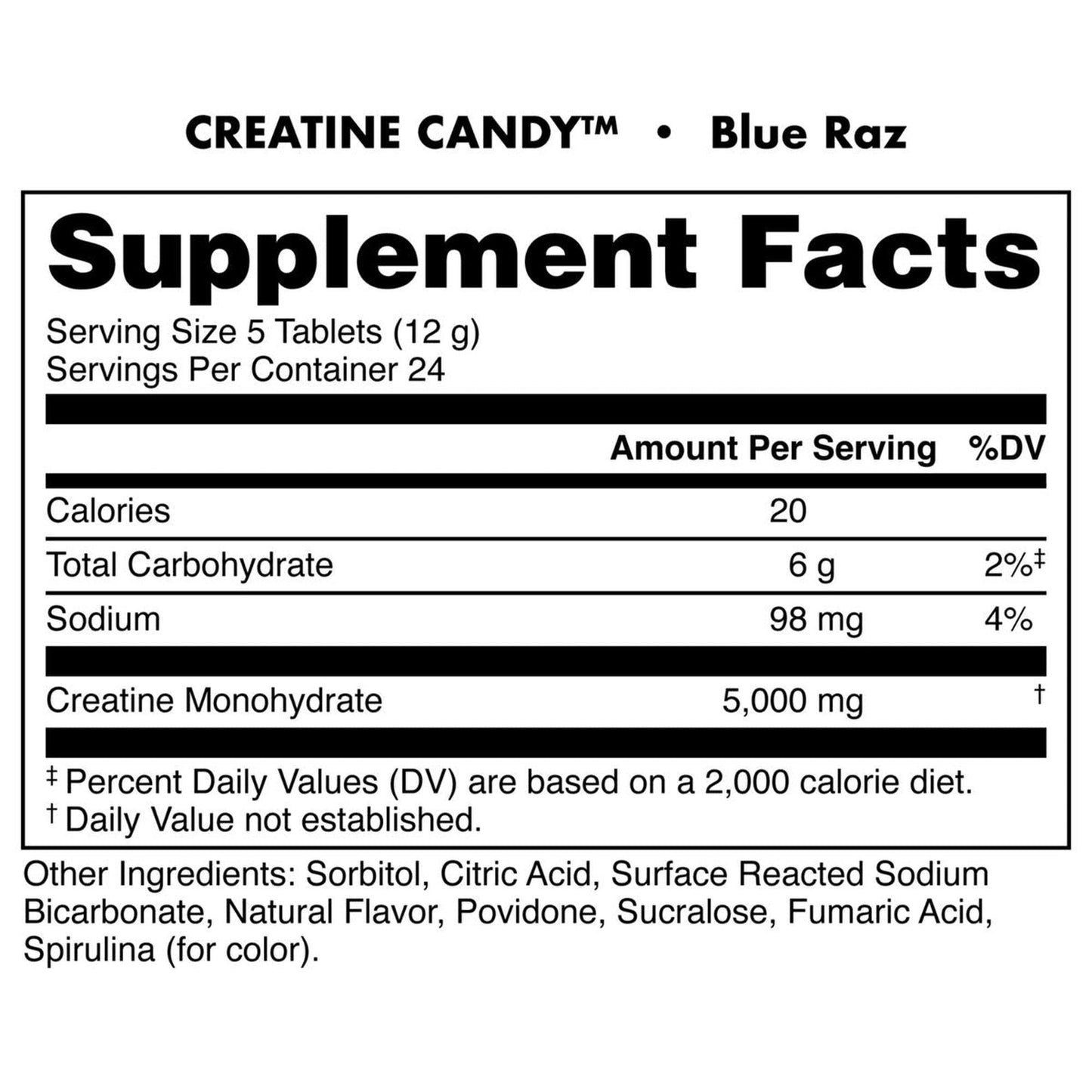 Bucked Up Creatine Candy