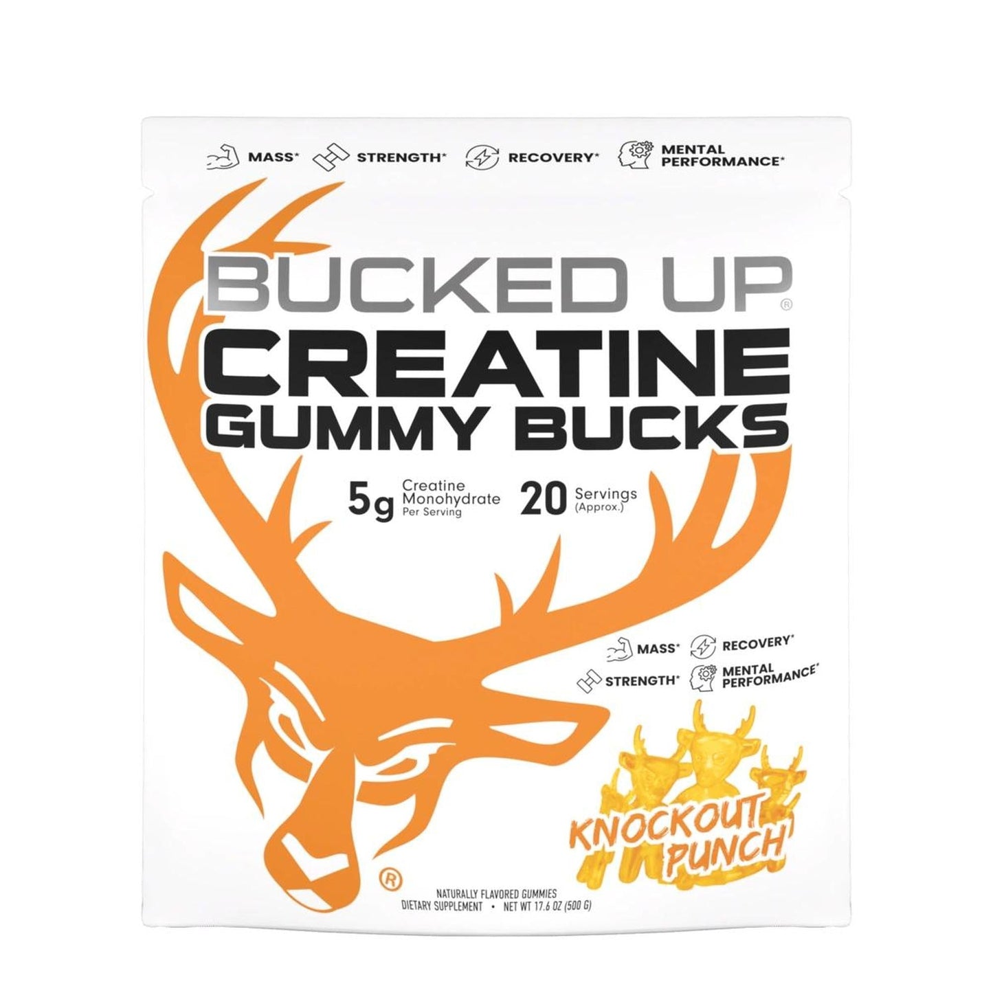 Bucked Up Creatine Gummy Bucks (New and Improved)