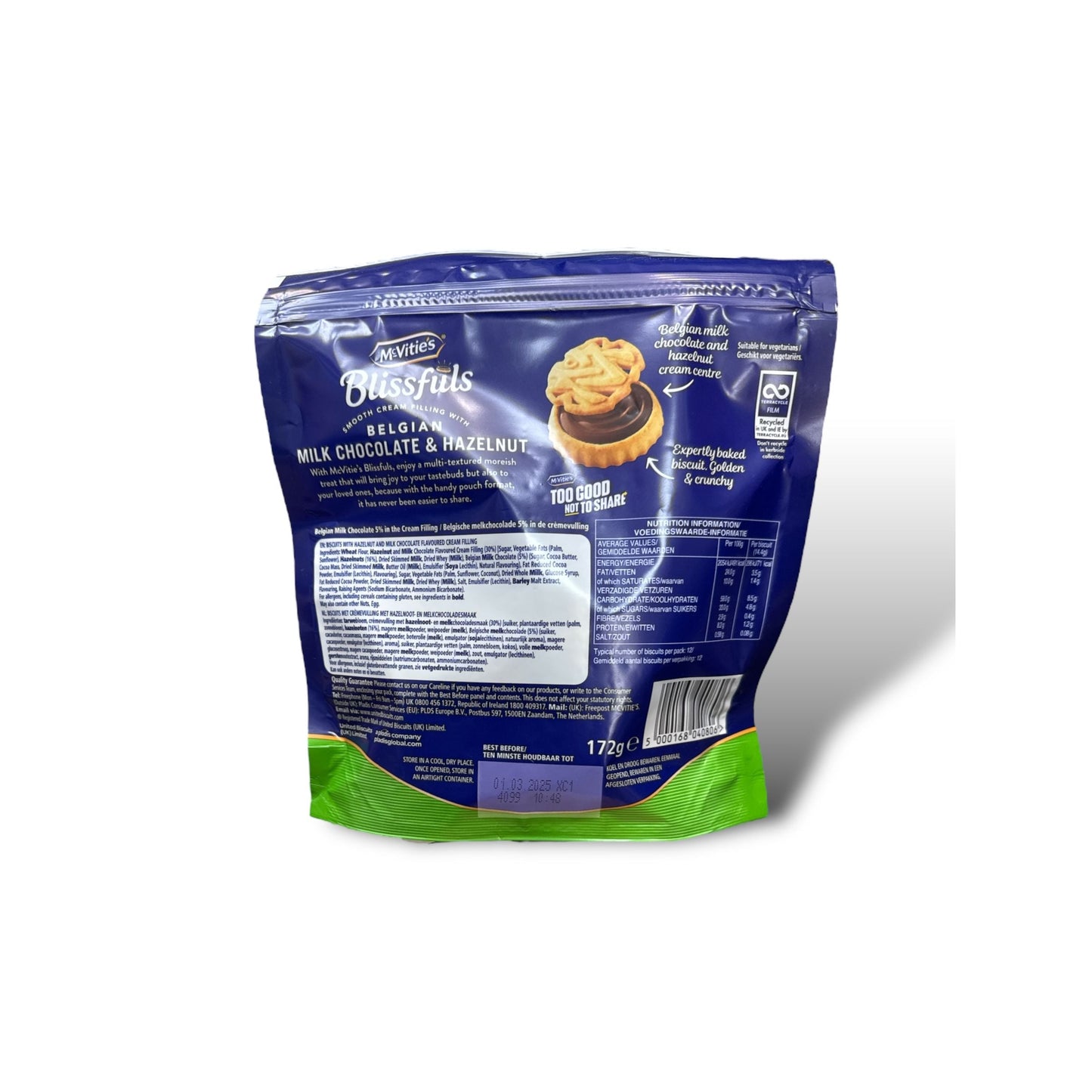 Cadbury McVitie's Blissfuls Milk Chocolate Hazelnut Truffles