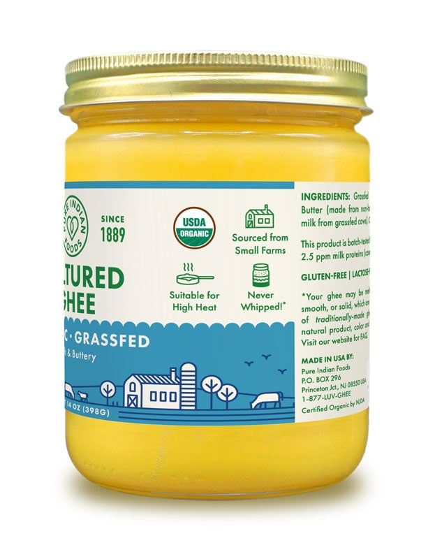 Cultured Ghee, Grassfed & Certified Organic