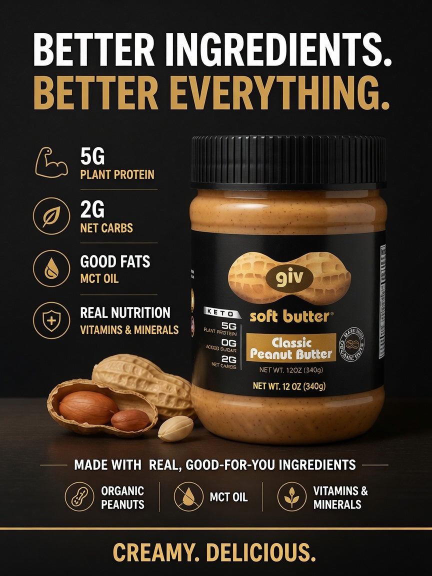 Peanut Better Three 12oz Jars
