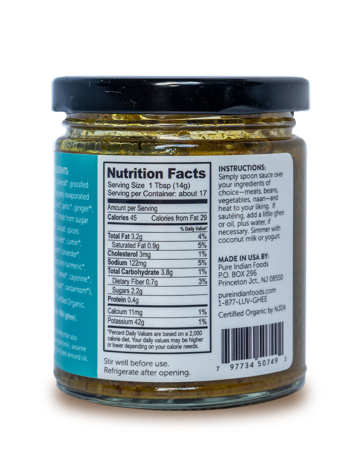 Madras Curry, Certified Organic - 8.5 oz