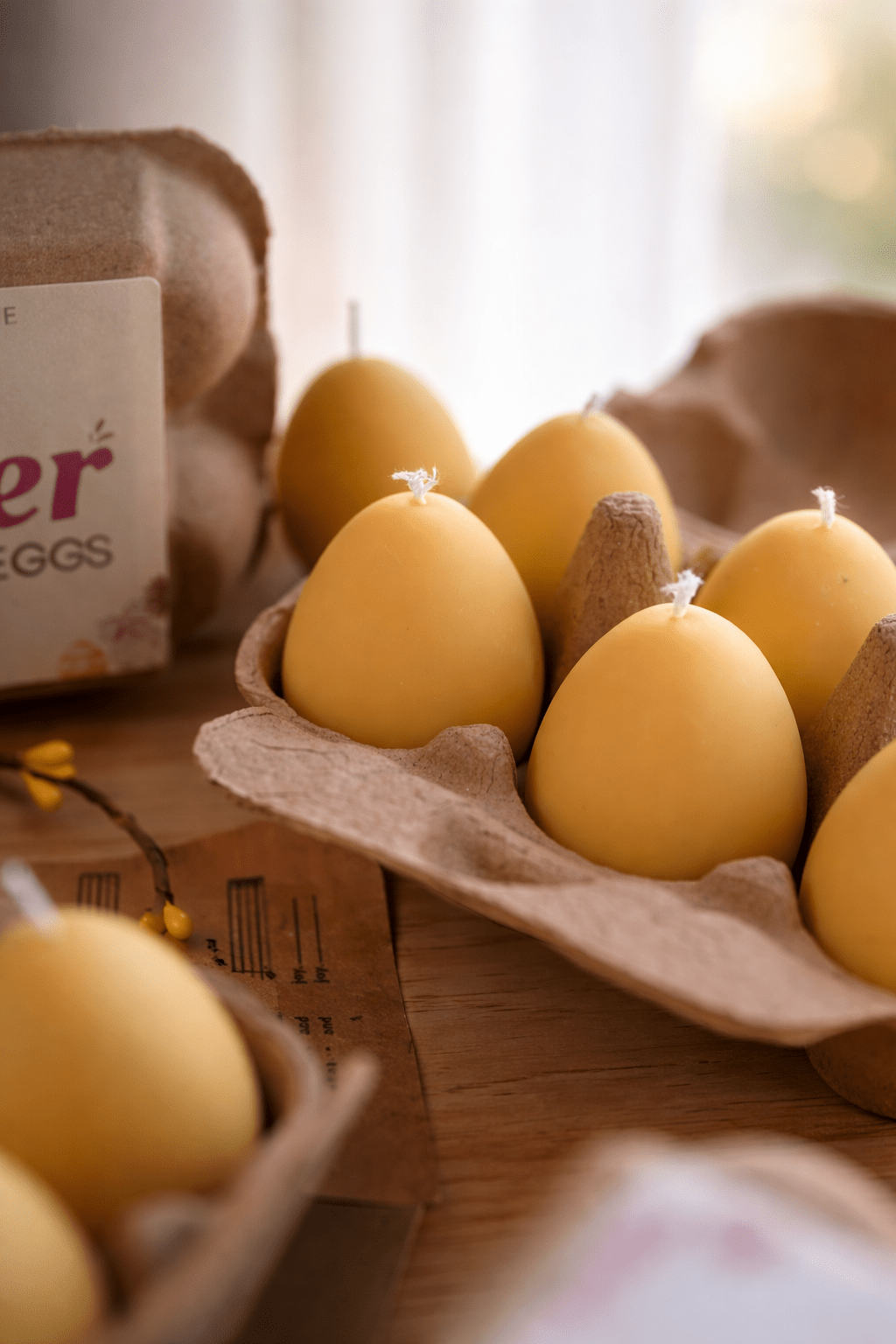 Easter Egg Candle Box – Handmade Soy Wax Egg Candles, Easter Decor Gift Set, Spring Candle Gift