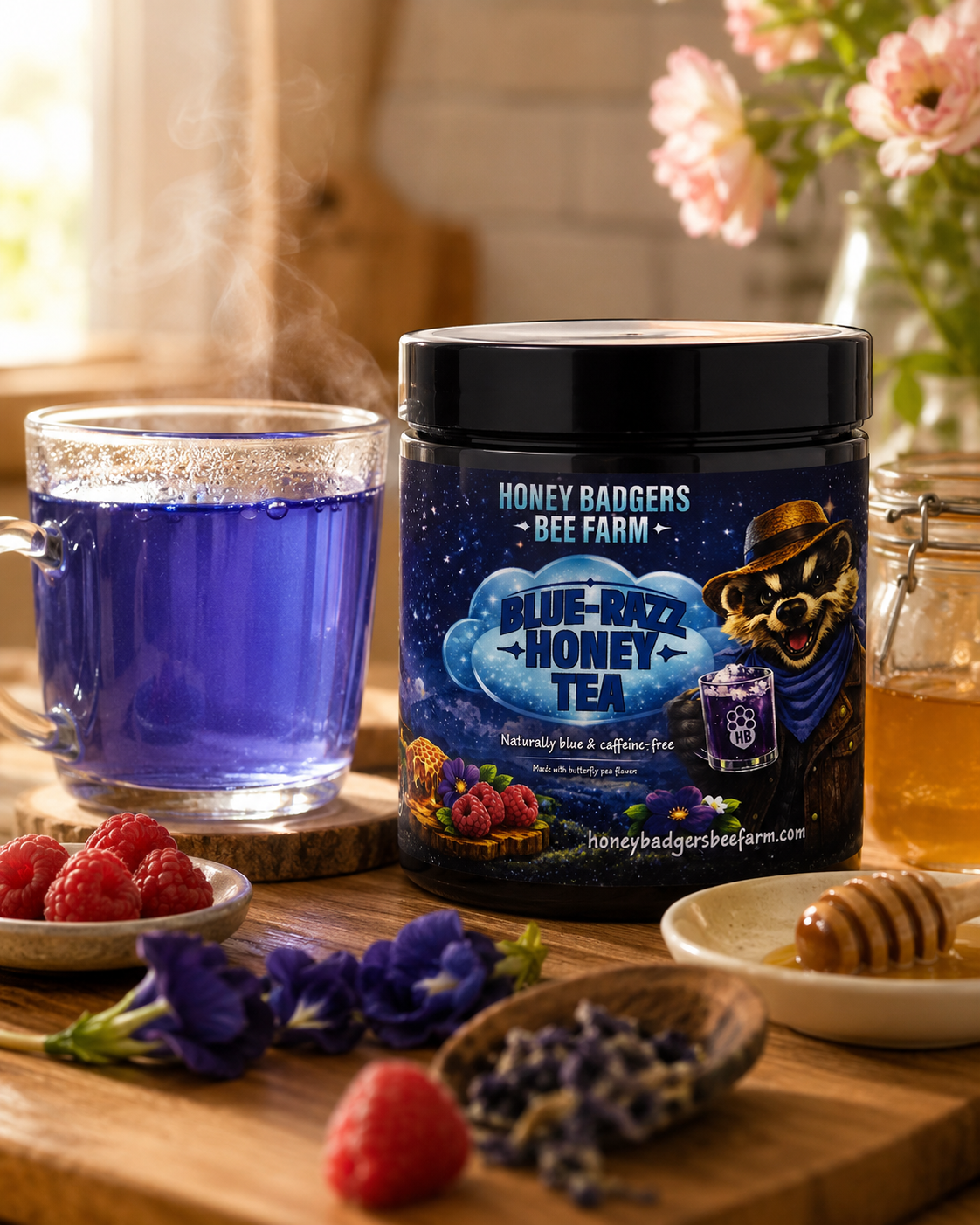 Blue Razz Honey Tea
