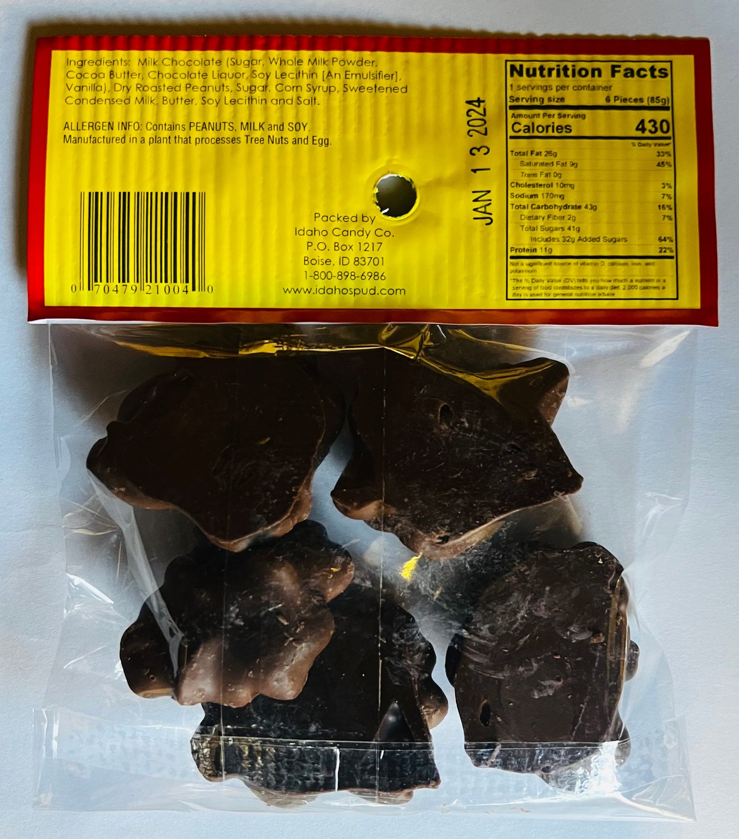 Chocolate Caramel Peanut Clusters - Bag - 3oz