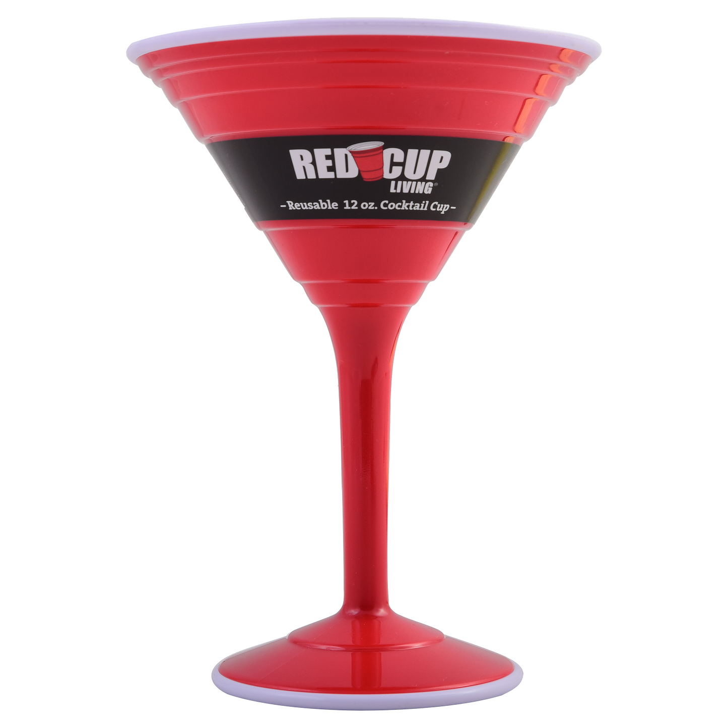 Redcupliving 12oz Reusable Cocktail Cups | BPA-Free Double-Wall Red Drinkware