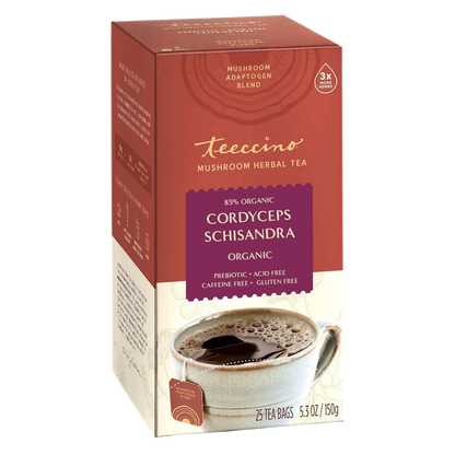 Cordyceps Schisandra Cinnamon Berry Mushroom Herbal Tea