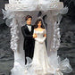 Beneath The Arch Cake Topper D503, 10 1/2" High