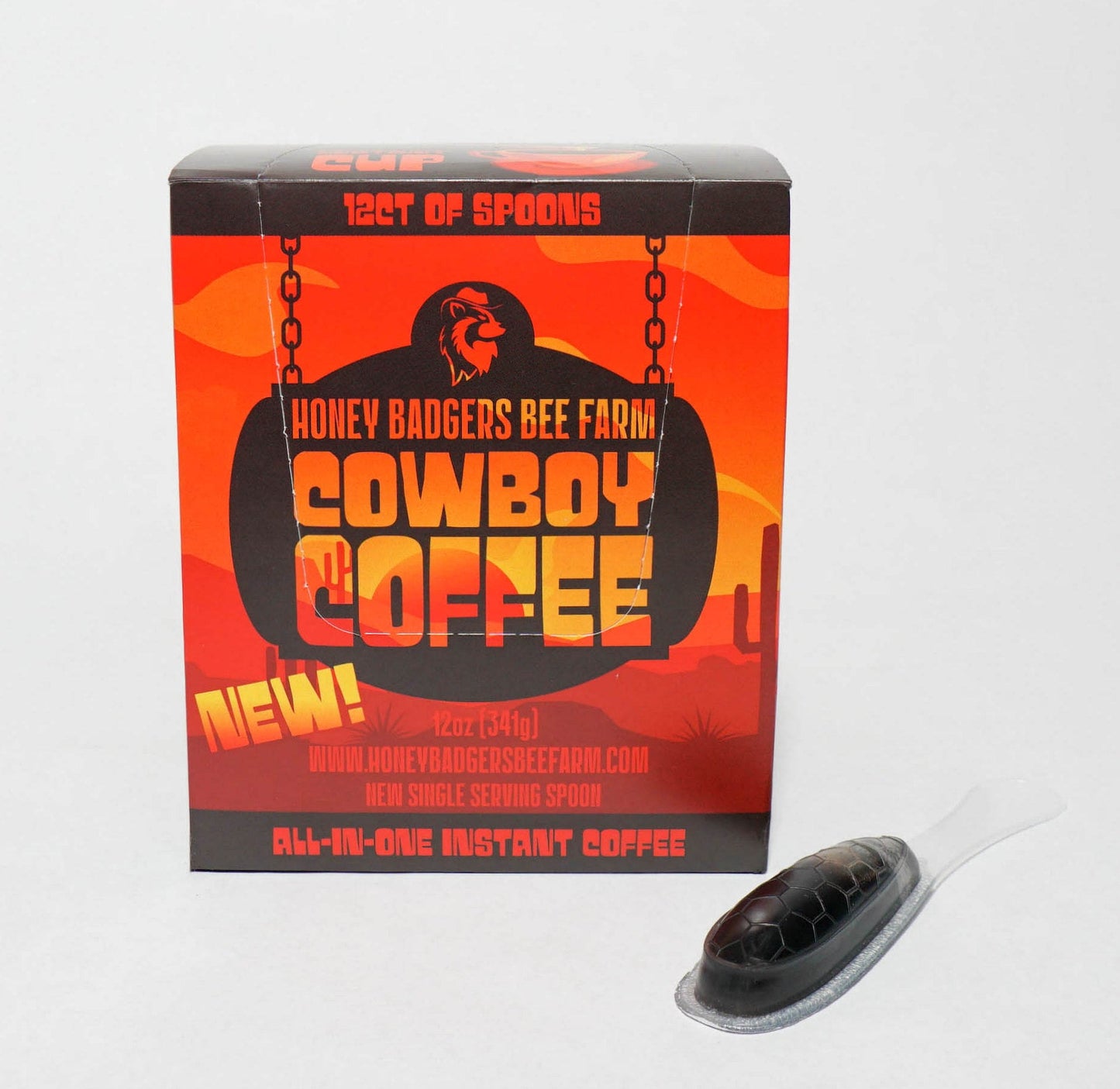 Badgers Honey Spoon /Cowboy Honey Coffee