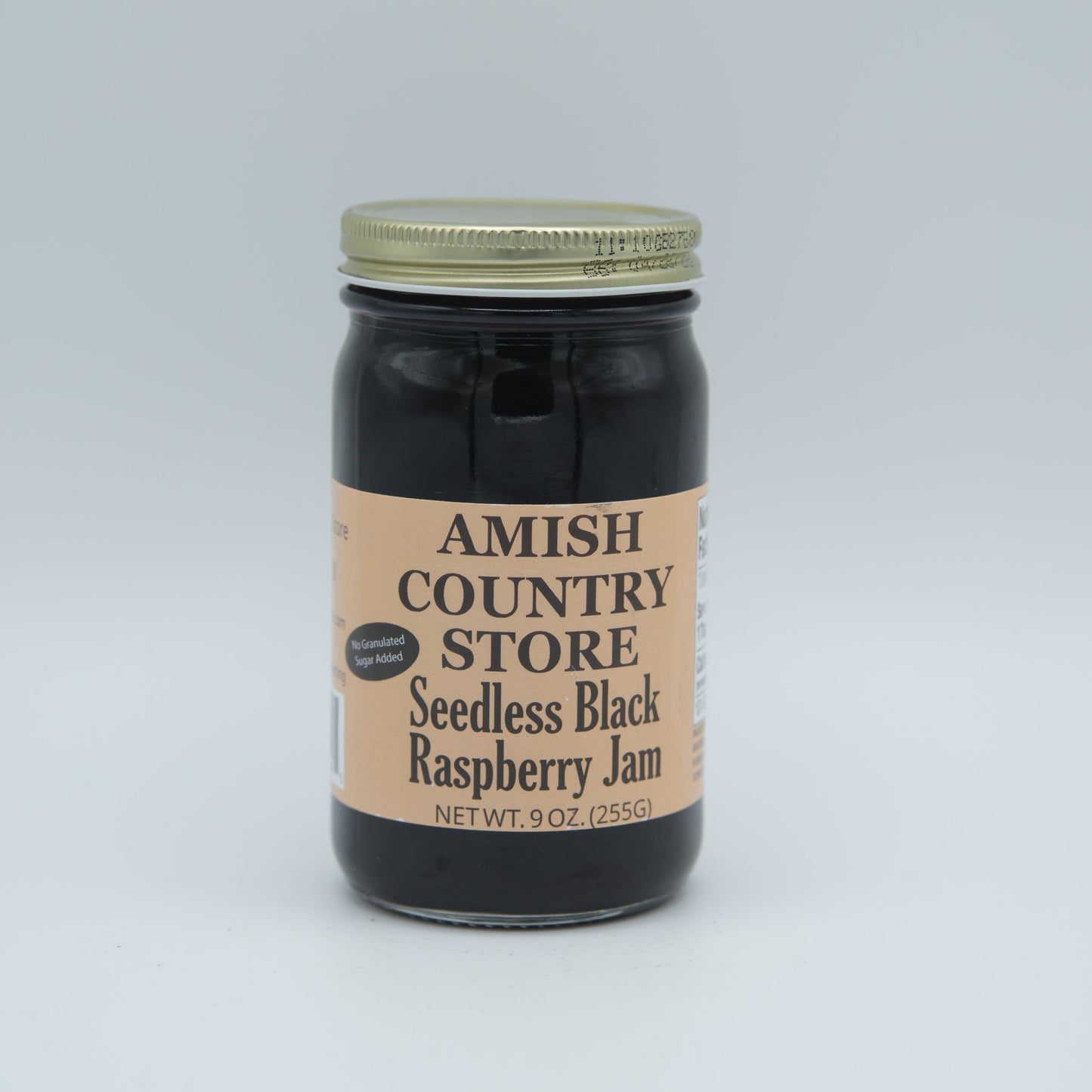 Black Raspberry Seedless Jam | No Sugar Added Fruit Spread | 9 oz