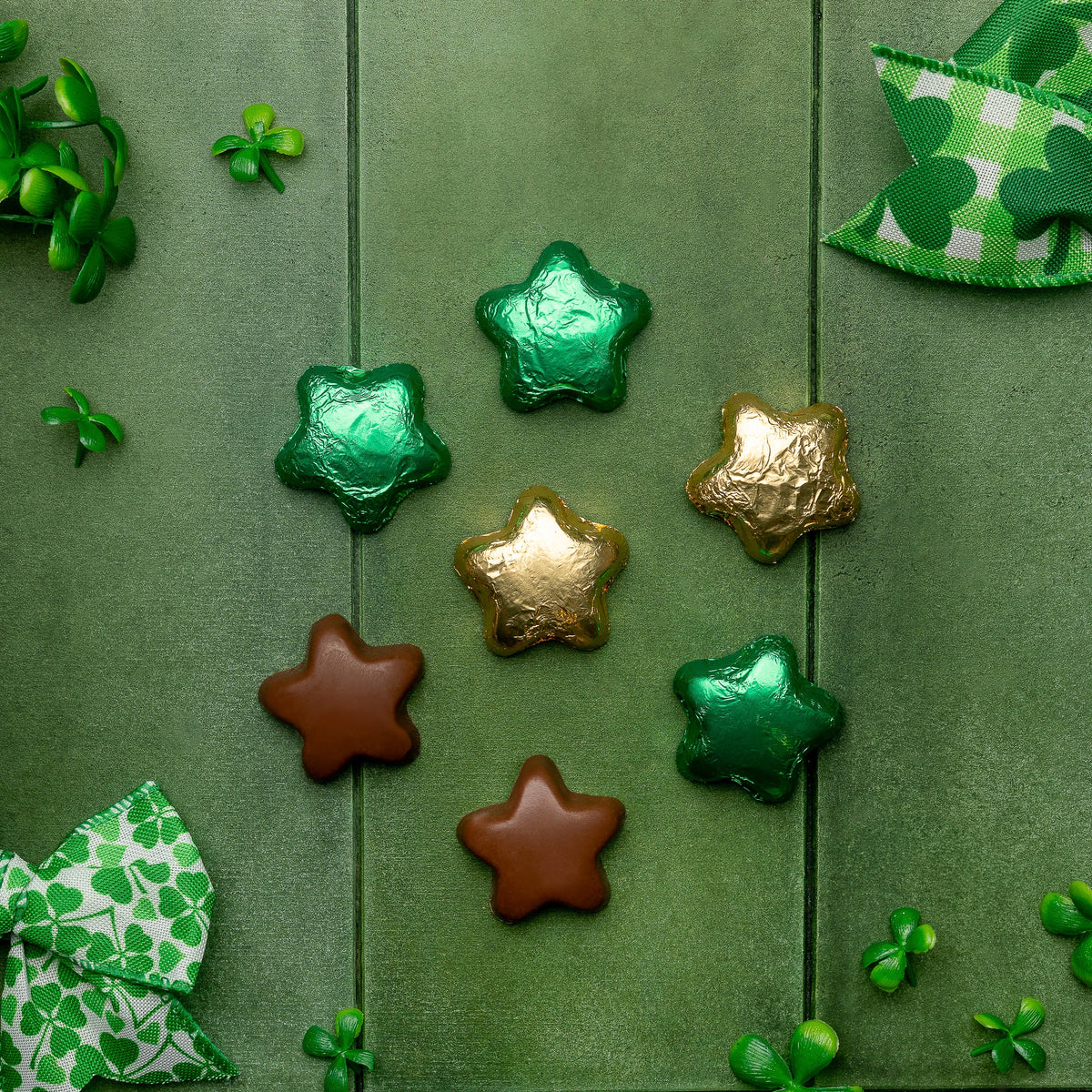Milk Chocolate Foiled Stars