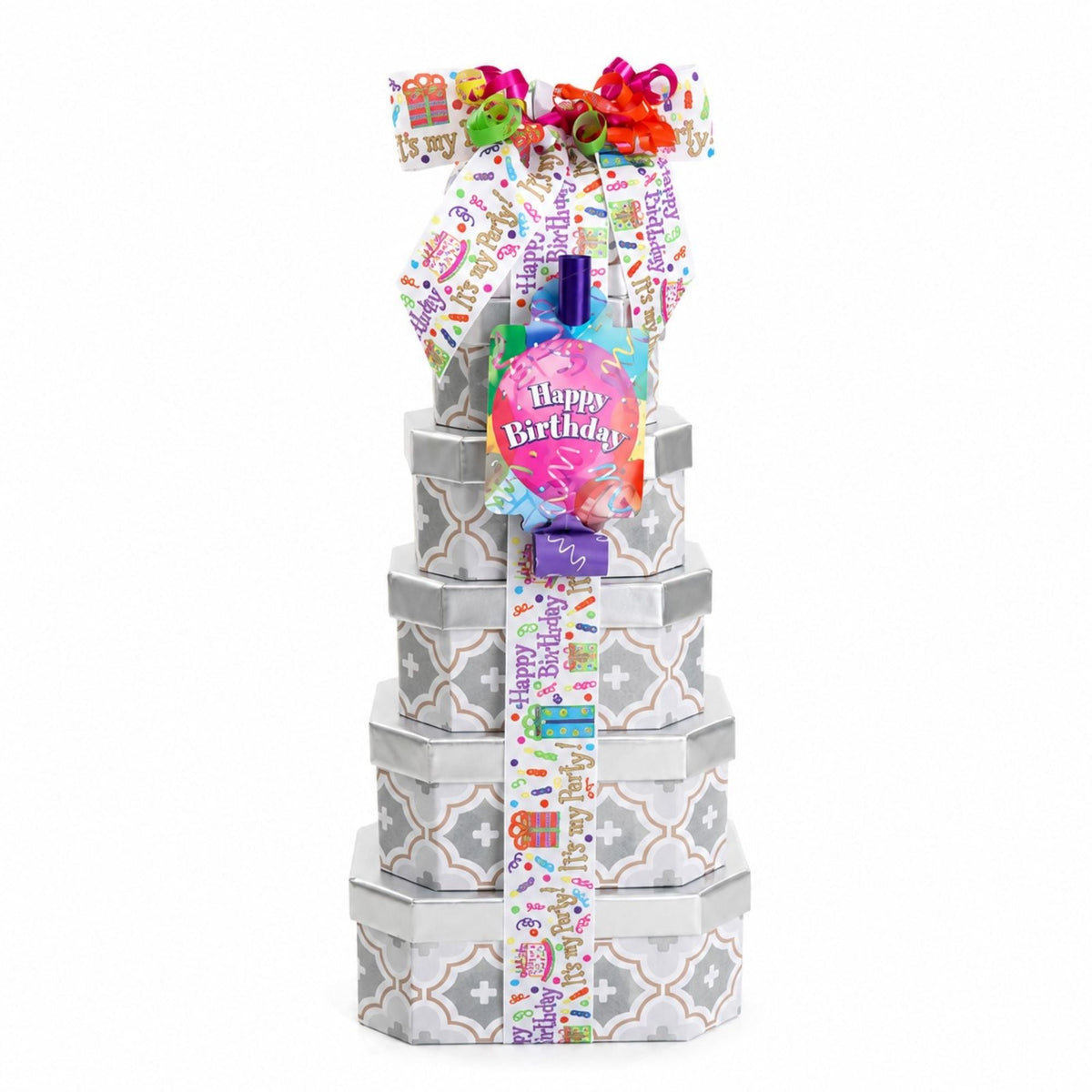 Happy Birthday Gift Tower of Treats