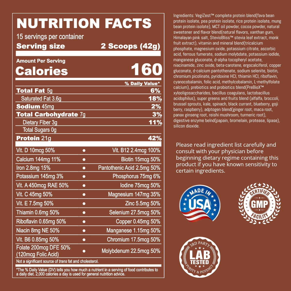 Plant-Based Meal Replacement - Complete Meal Protocol