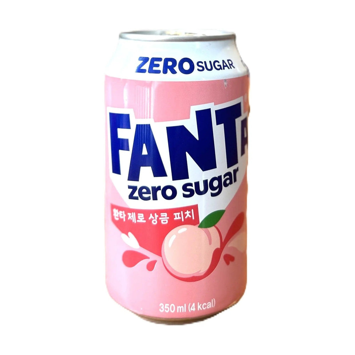 Fanta Zero Sugar Peach – Refreshing Fruity Soda 350ml Can (Korea)