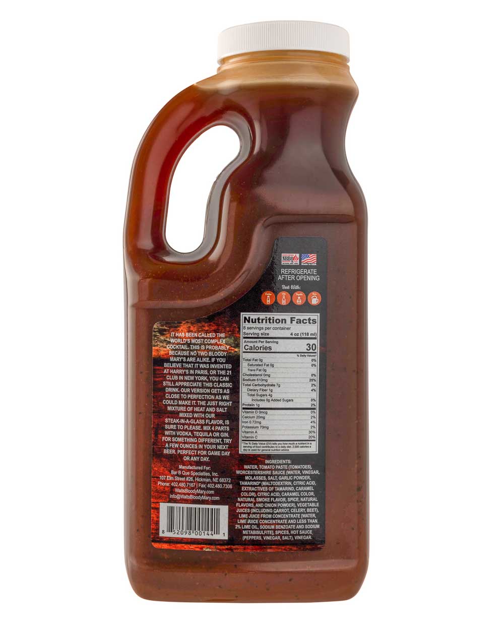 Gluten Free Uncle Walt’s Bloody Mary Mix | Pack of 2