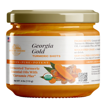 Fermented Probiotic Turmeric Puree – Georgia Gold, Lead-Free, Living Culture Formula