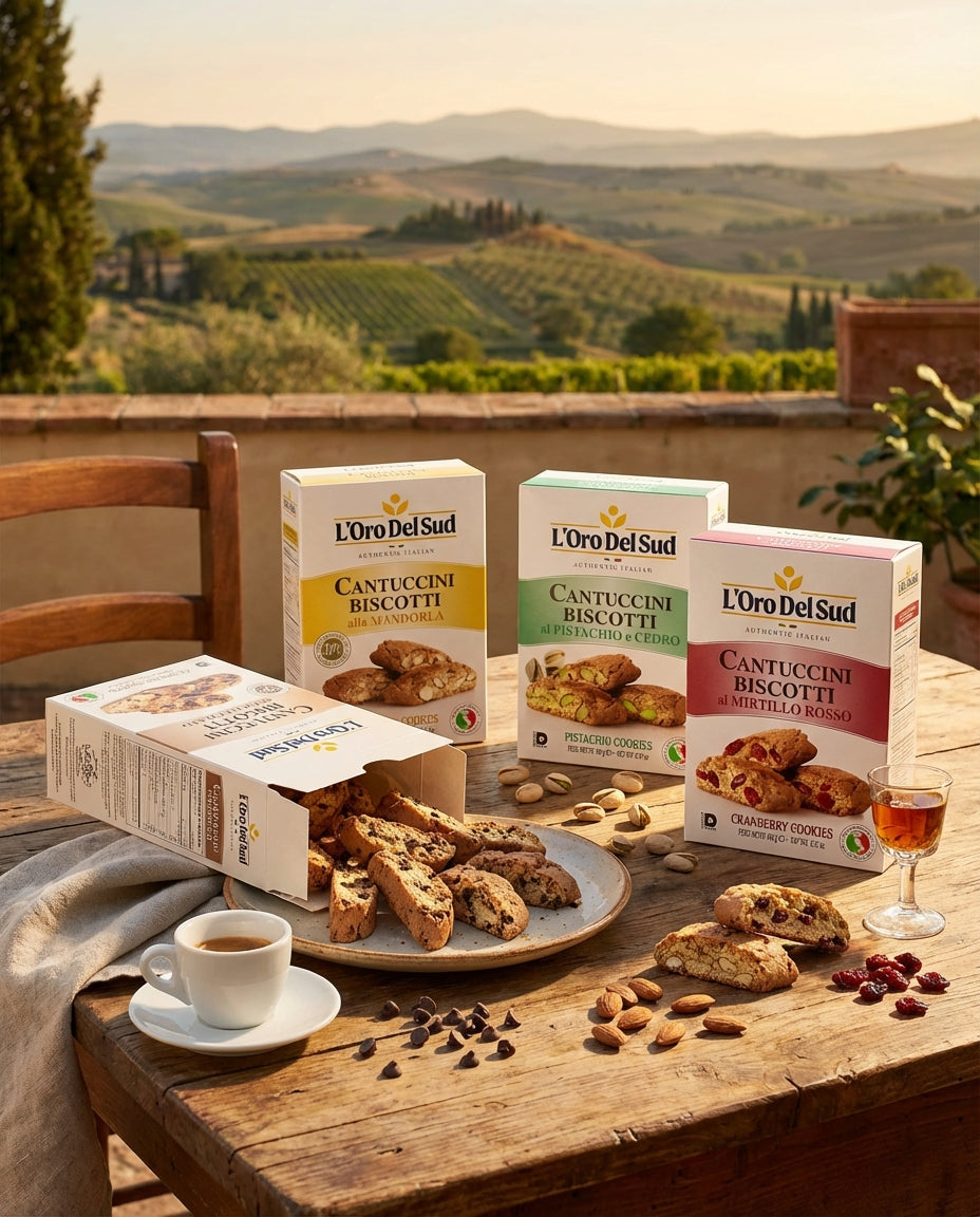 L'Oro Del Sud, Cantuccini Biscotti with Almonds, 6.35 oz