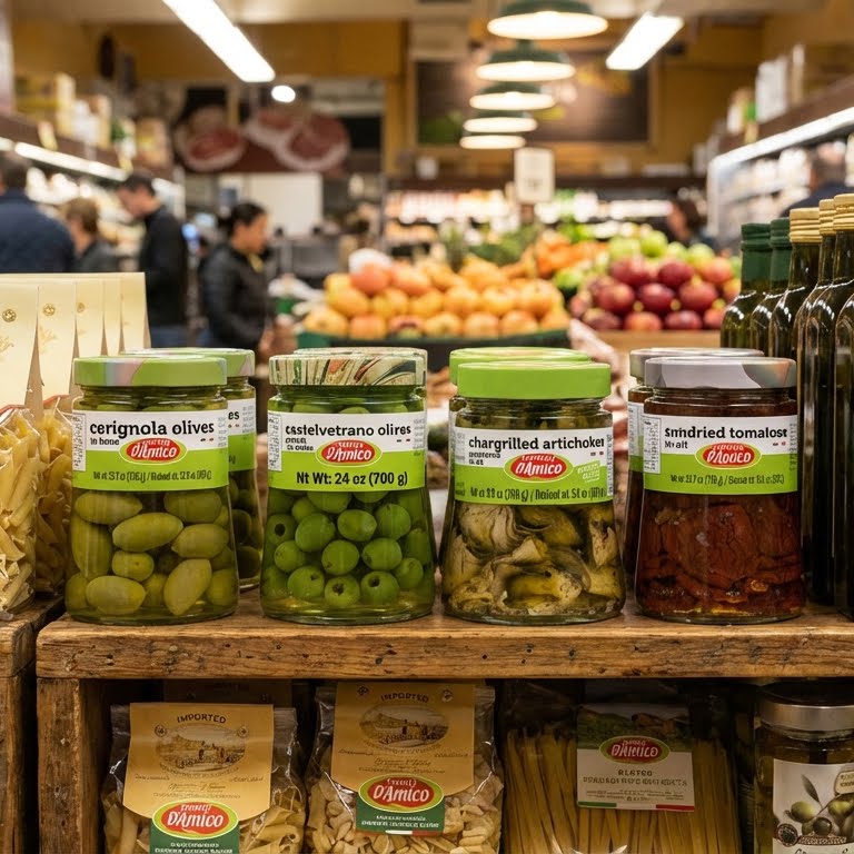 Fratelli D'Amico, Castelvetrano Olives (Pitted), Family-Size, 24.7 oz (700 g)