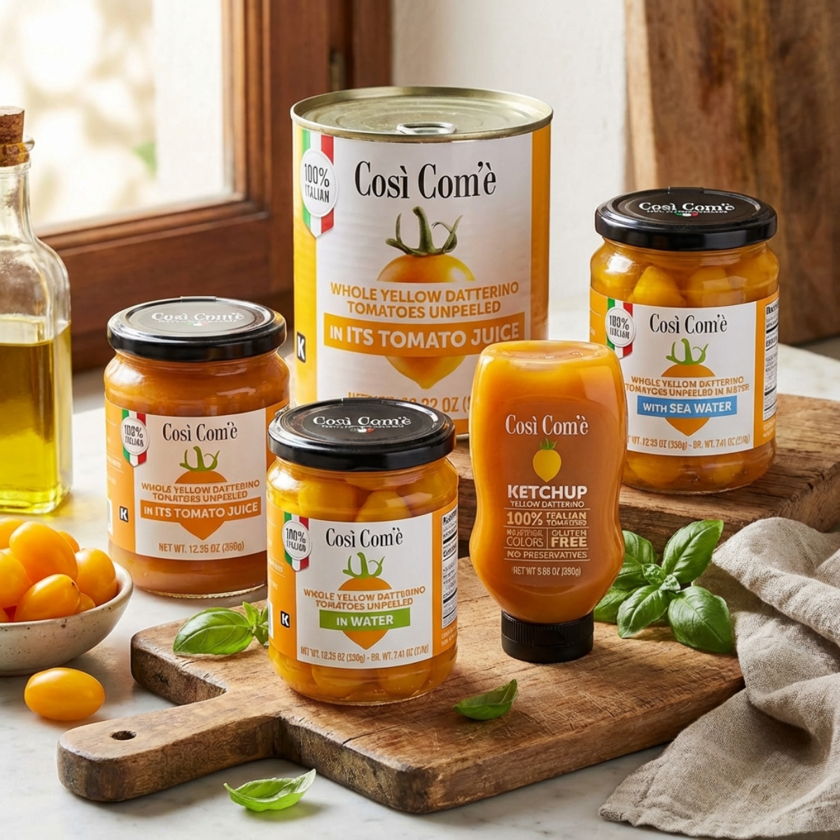 Così Com'è, The Yellow Datterino in Tomato Juice, 28.22 oz (800 g)