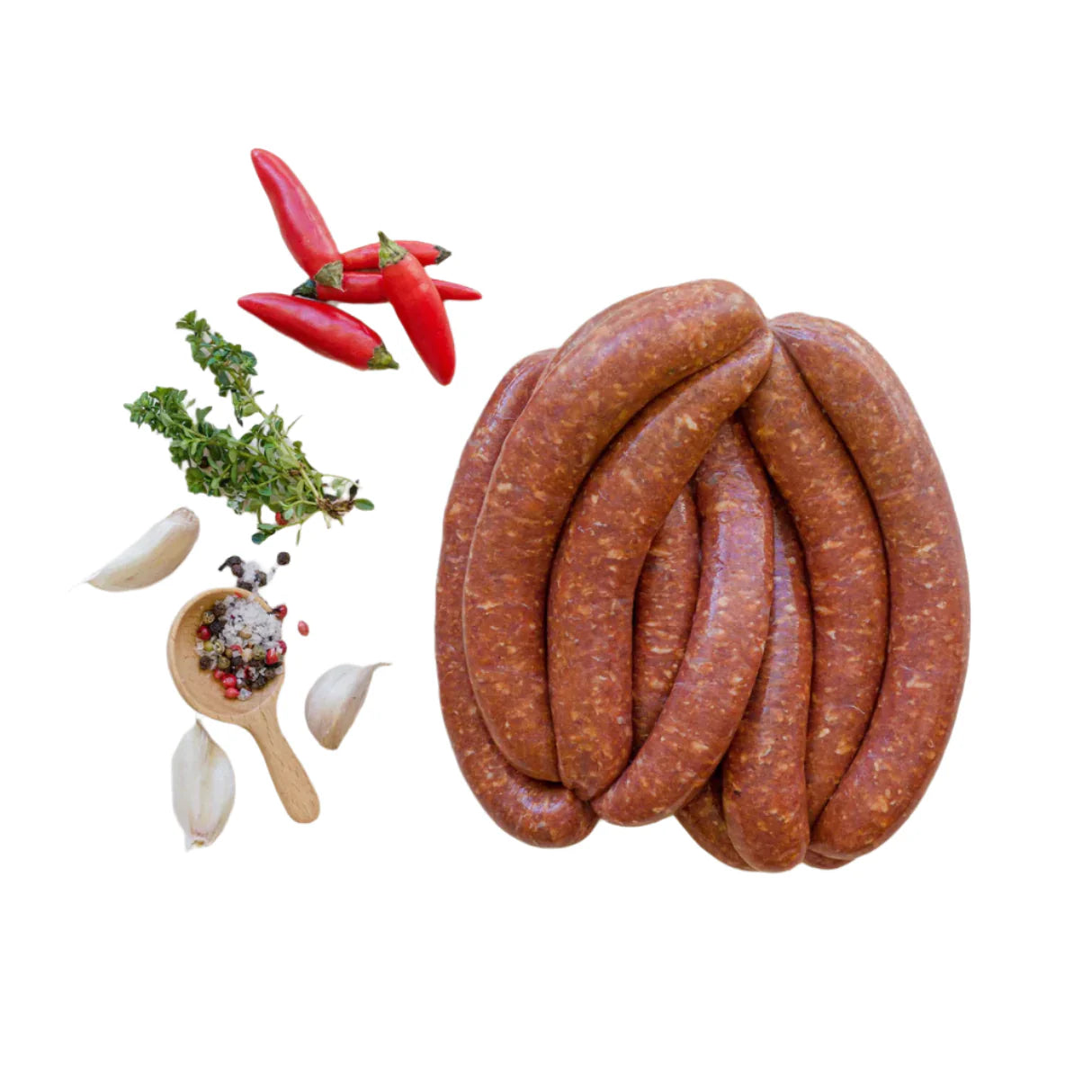Lamb and Beef Mergaz Halal Sausage - 1LB / Brewer Livestock