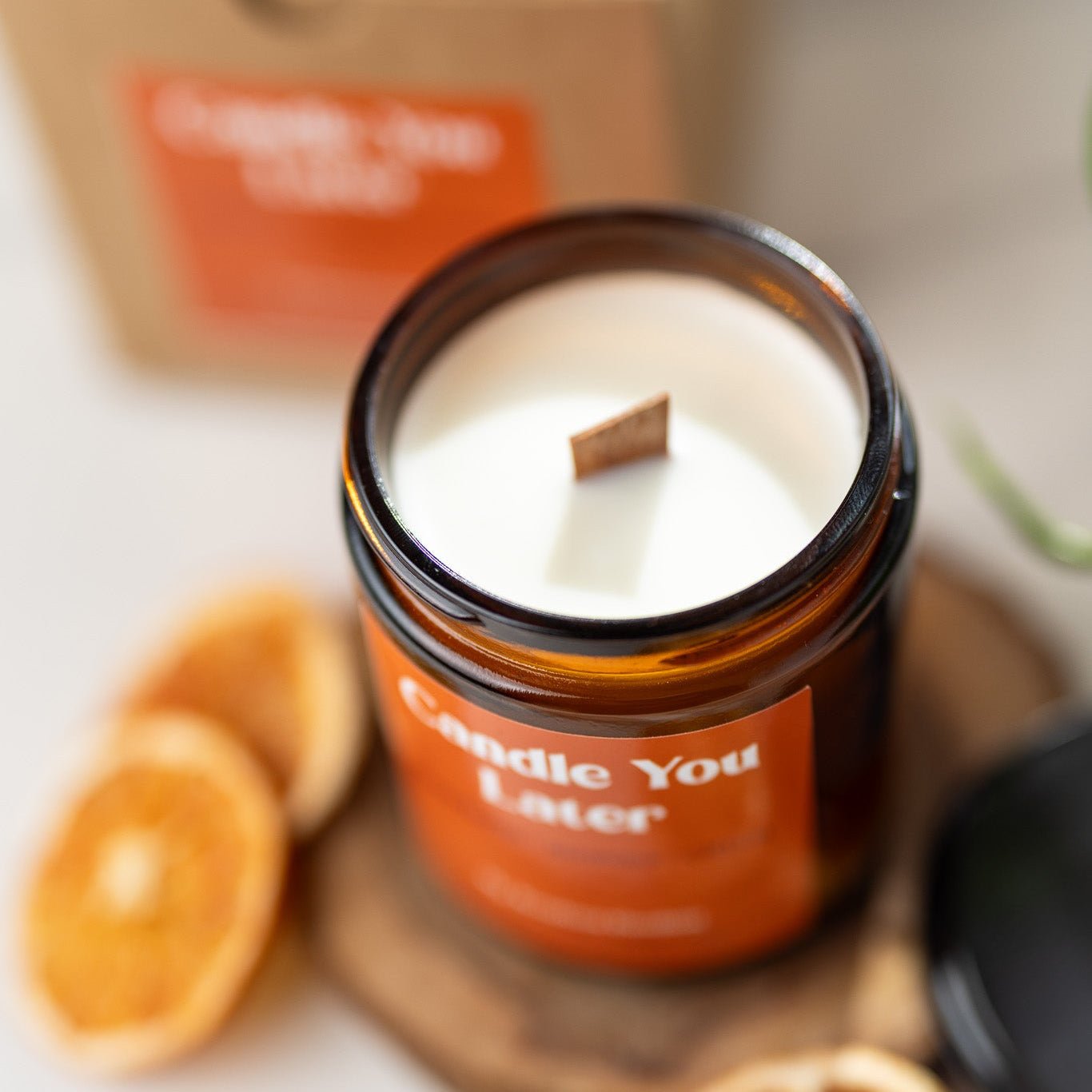 Candle You Later Candle – 8 oz Amber Jar Soy Candle – Funny Gift