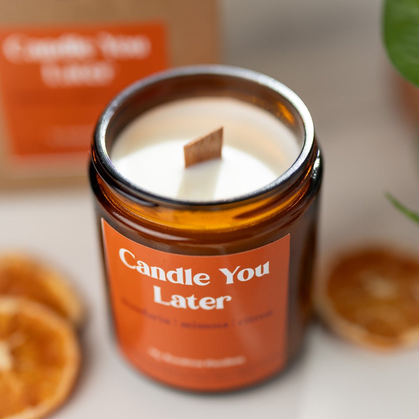 Candle You Later Candle – 8 oz Amber Jar Soy Candle – Funny Gift