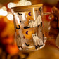 Halloween Ghost Cat Glass Cup – Coffee & Iced Drink Mug, Spooky Gift