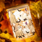 Halloween Ghost Cat Glass Cup – Coffee & Iced Drink Mug, Spooky Gift