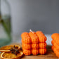 Halloween Pumpkin Soy Candle – Face Bubble Pumpkin Candle, Spooky Décor