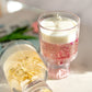 Champagne Gel Candle with Gold Leaf – Luxury Soy Wax Top , Reusable Coffee Mug