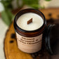 Blessed Stressed & Coffee Obsessed Candle – 8 oz Amber Jar Soy Candle – Funny Coffee Lover Gift