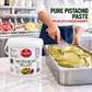 Gusto Etna 100% Pistachio Paste – Natural Green Color – Unsweetened – 3 kg (6.6 lb) Bulk