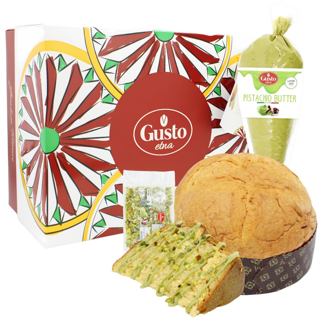 Gusto Etna Sicilian Panettone with Pistachio Cream