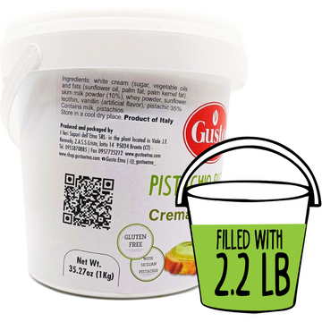 Gusto Etna Sicilian Pistachio Cream Butter – 35% Pistachio – 1 kg (2.2 lb)