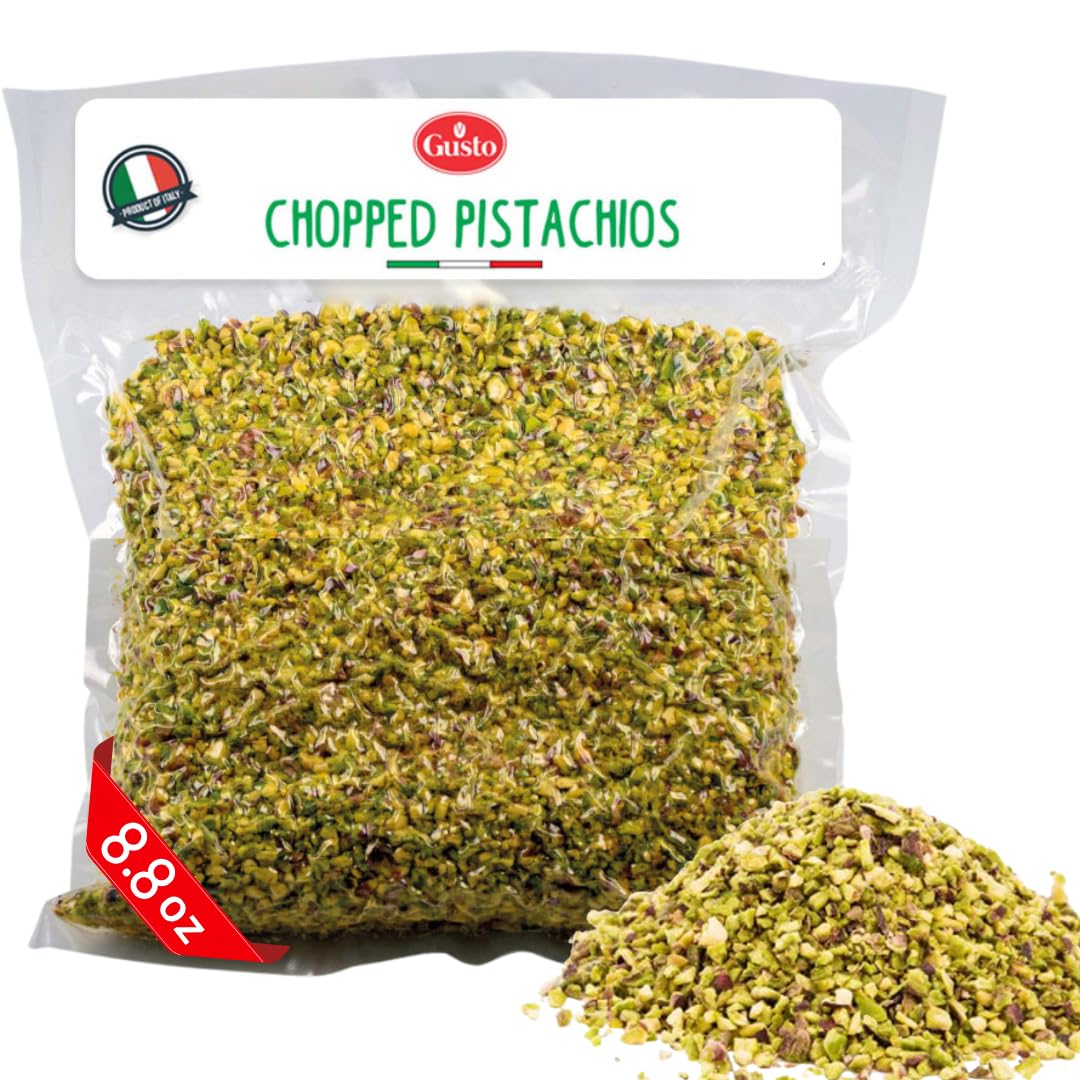 Gusto Etna Sicilian Raw Chopped Pistachios – 250g (8.8 oz)