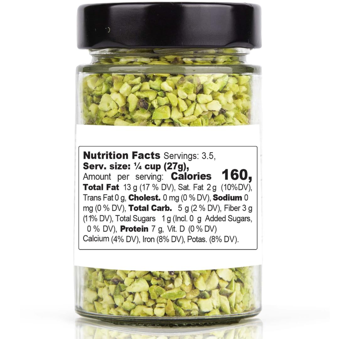 Gusto Etna Sicilian Raw Chopped Pistachios – 100g (3.5 oz)