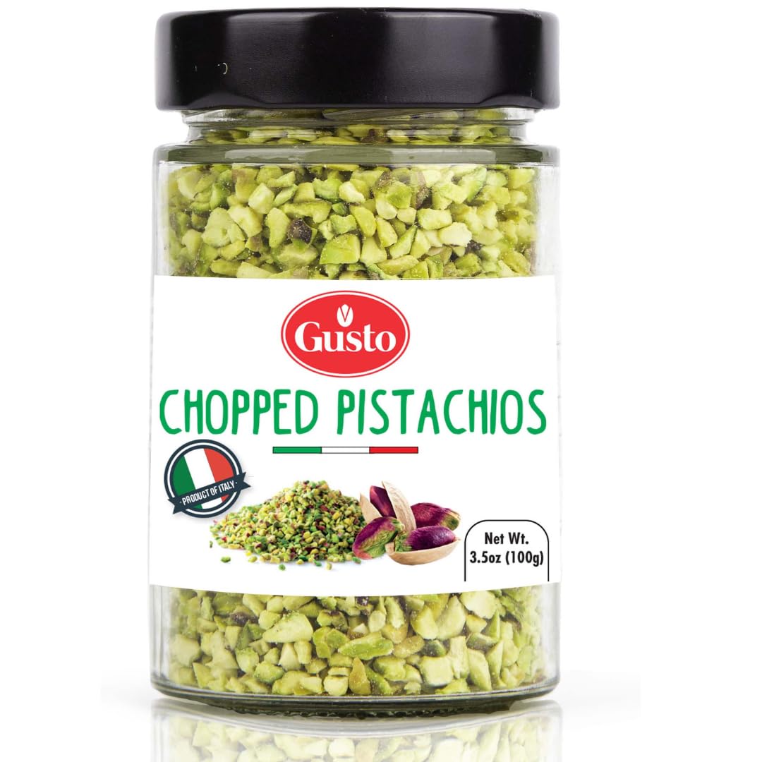 Gusto Etna Sicilian Raw Chopped Pistachios – 100g (3.5 oz)