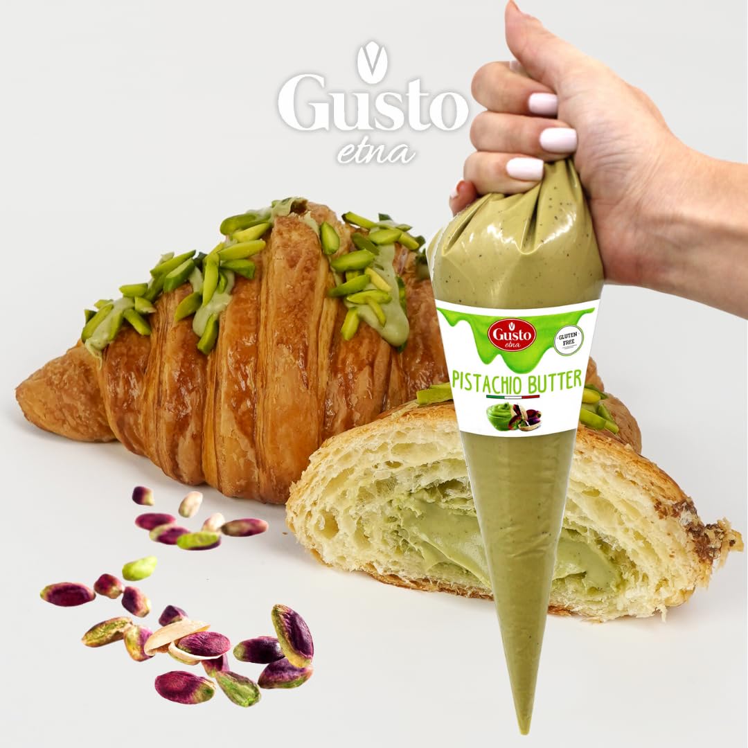 Gusto Etna Sicilian Pistachio Butter Cream – Squeeze Pouch – 400g (14.1 oz)
