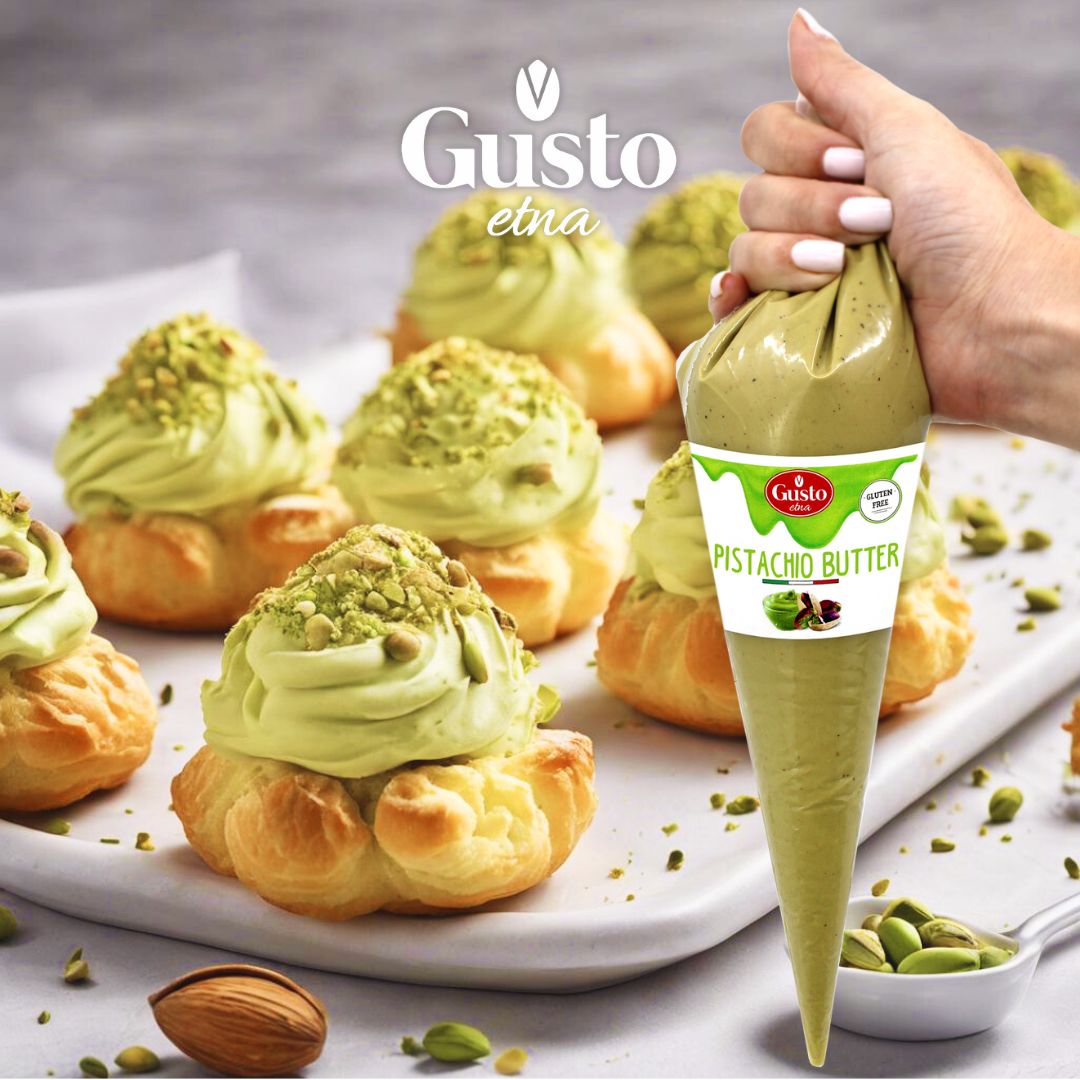Gusto Etna Sicilian Pistachio Butter Cream – Squeeze Pouch – 400g (14.1 oz)