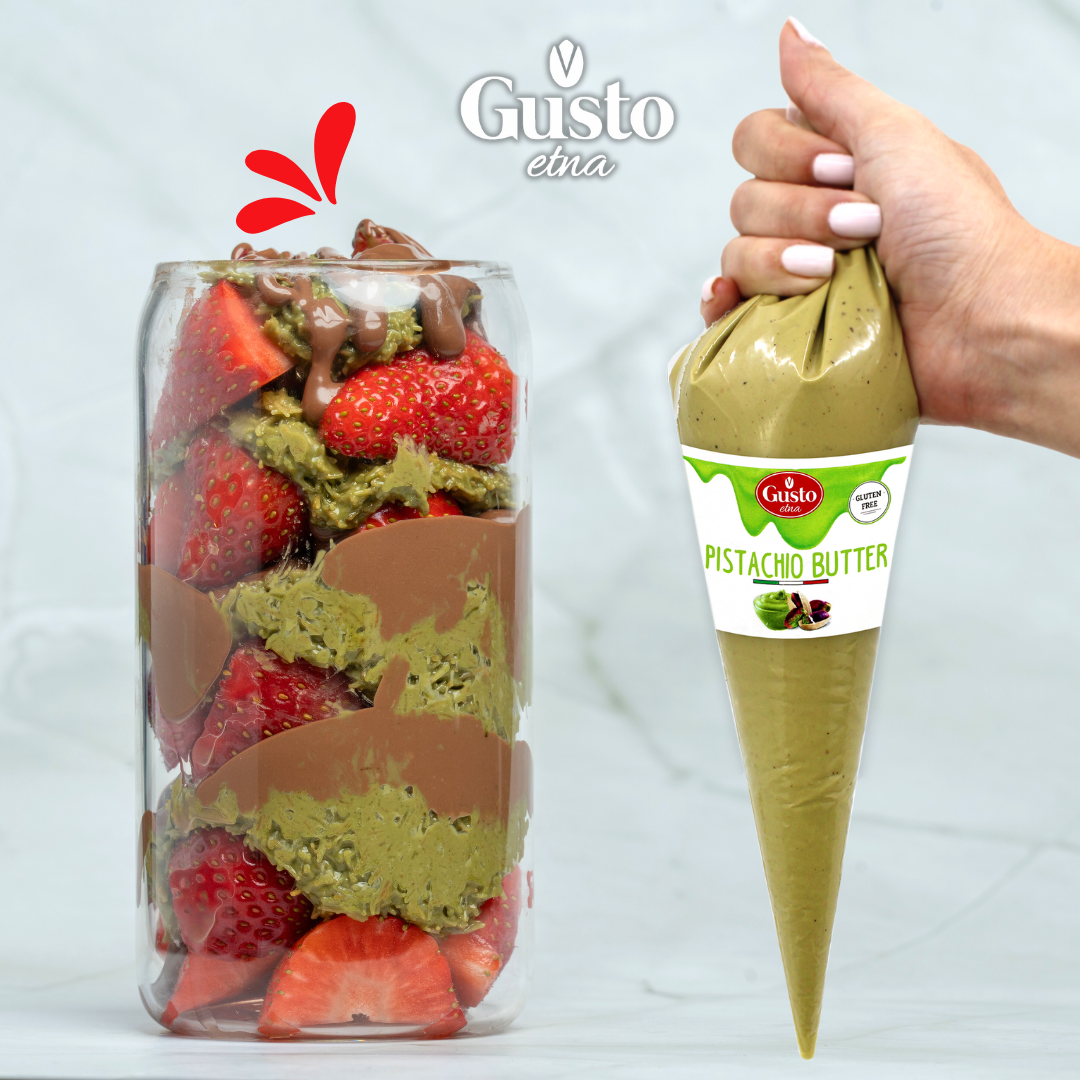 Gusto Etna Sicilian Pistachio Butter Cream – Squeeze Pouch – 400g (14.1 oz)