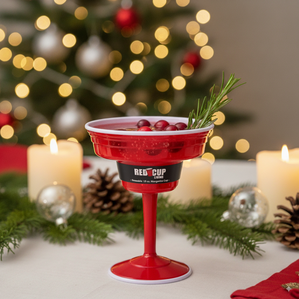 Redcupliving Reusable Red Margarita Party Cups