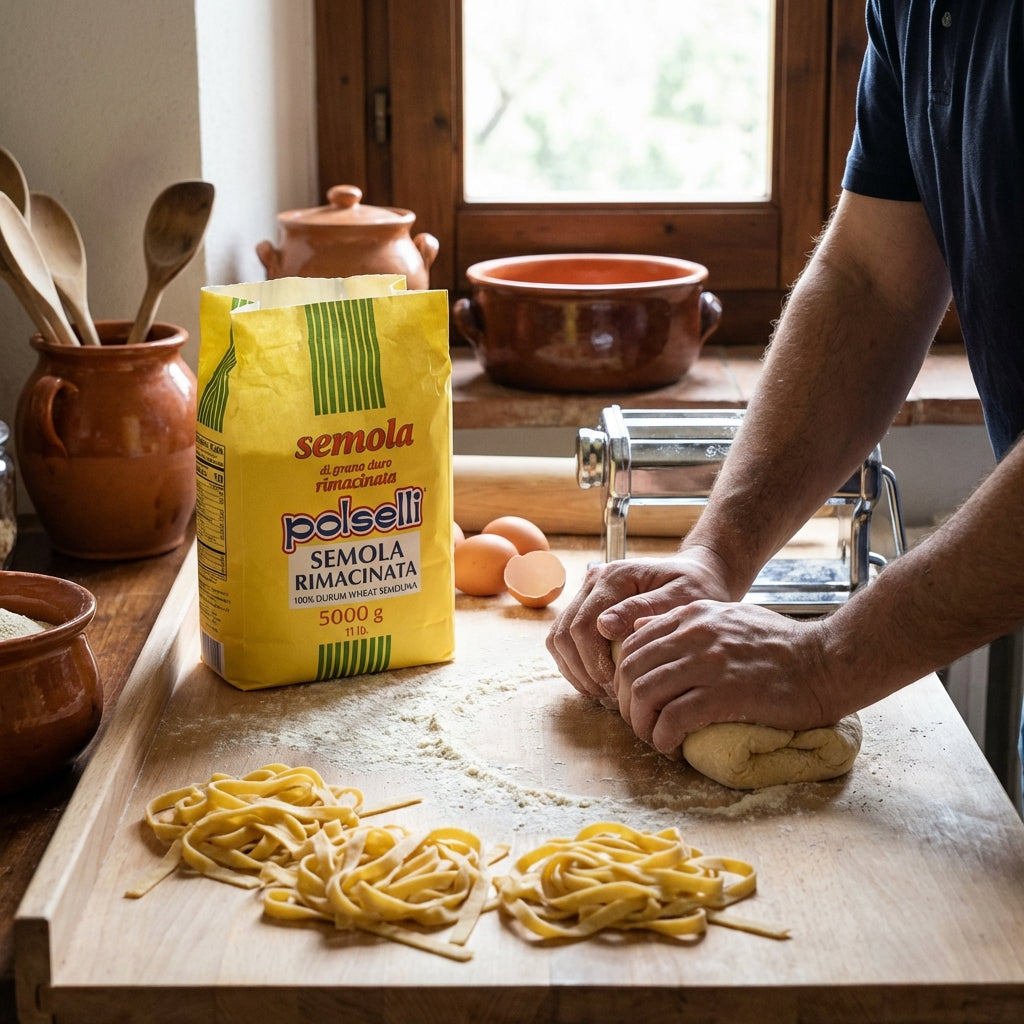 Polselli Semola Rimacinata Durum Wheat Flour – 5 kg (11 lb)