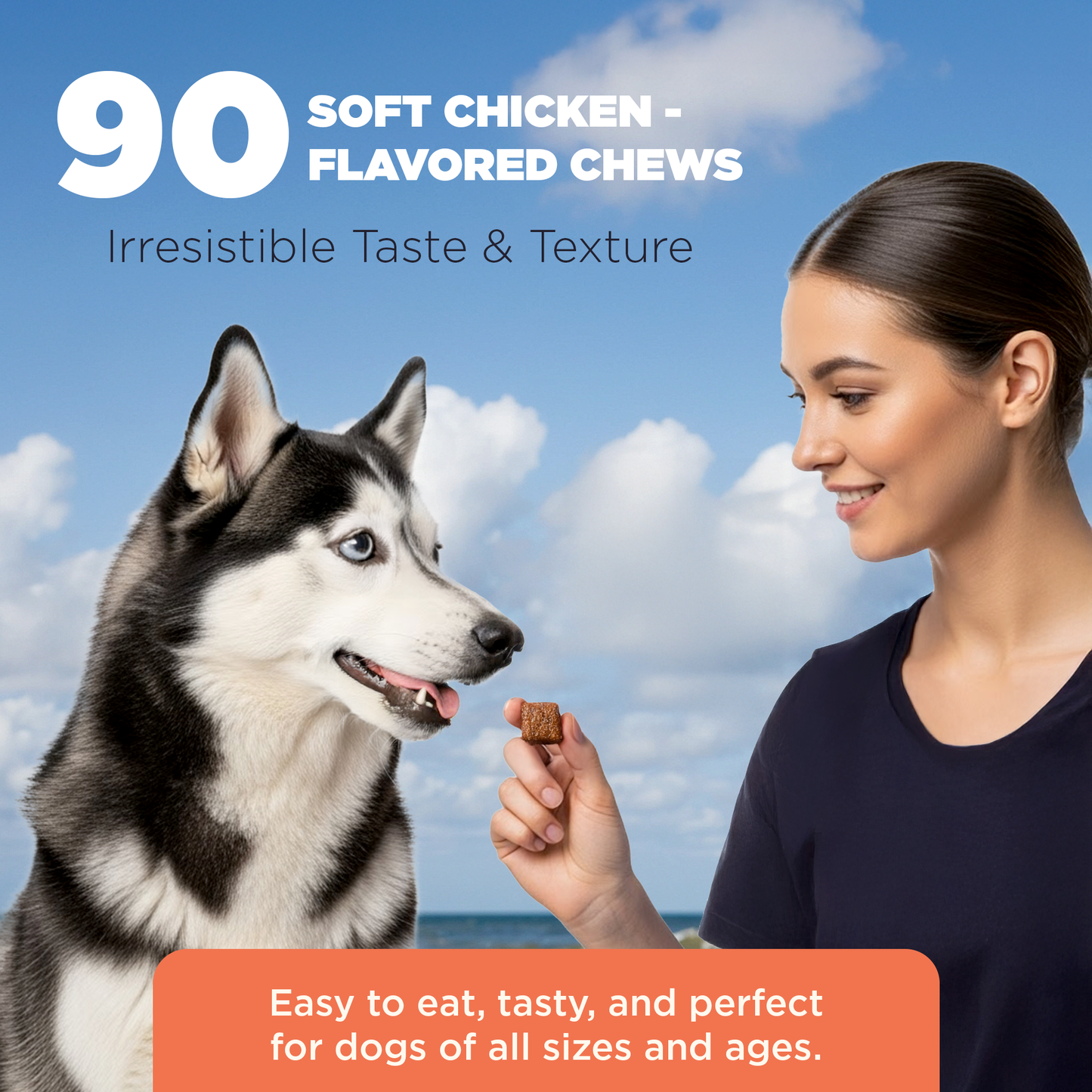 HIP & JOINT CHEWS FOR DOGS 2 JAR BUNDLE (180 CHEWS)