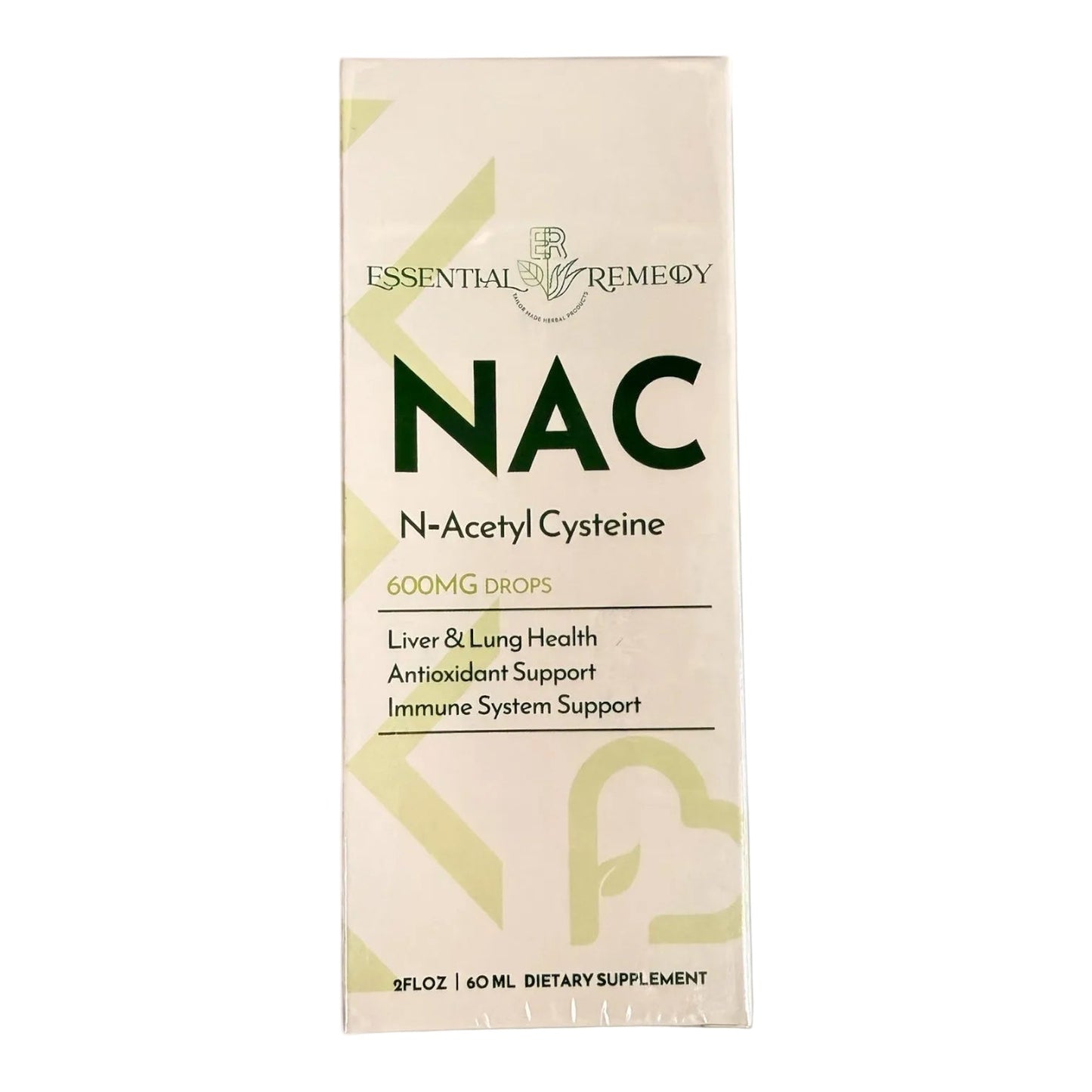 NAC N-Acetyl Cysteine Drops, 600 mg Antioxidant Amino Acid Supplement