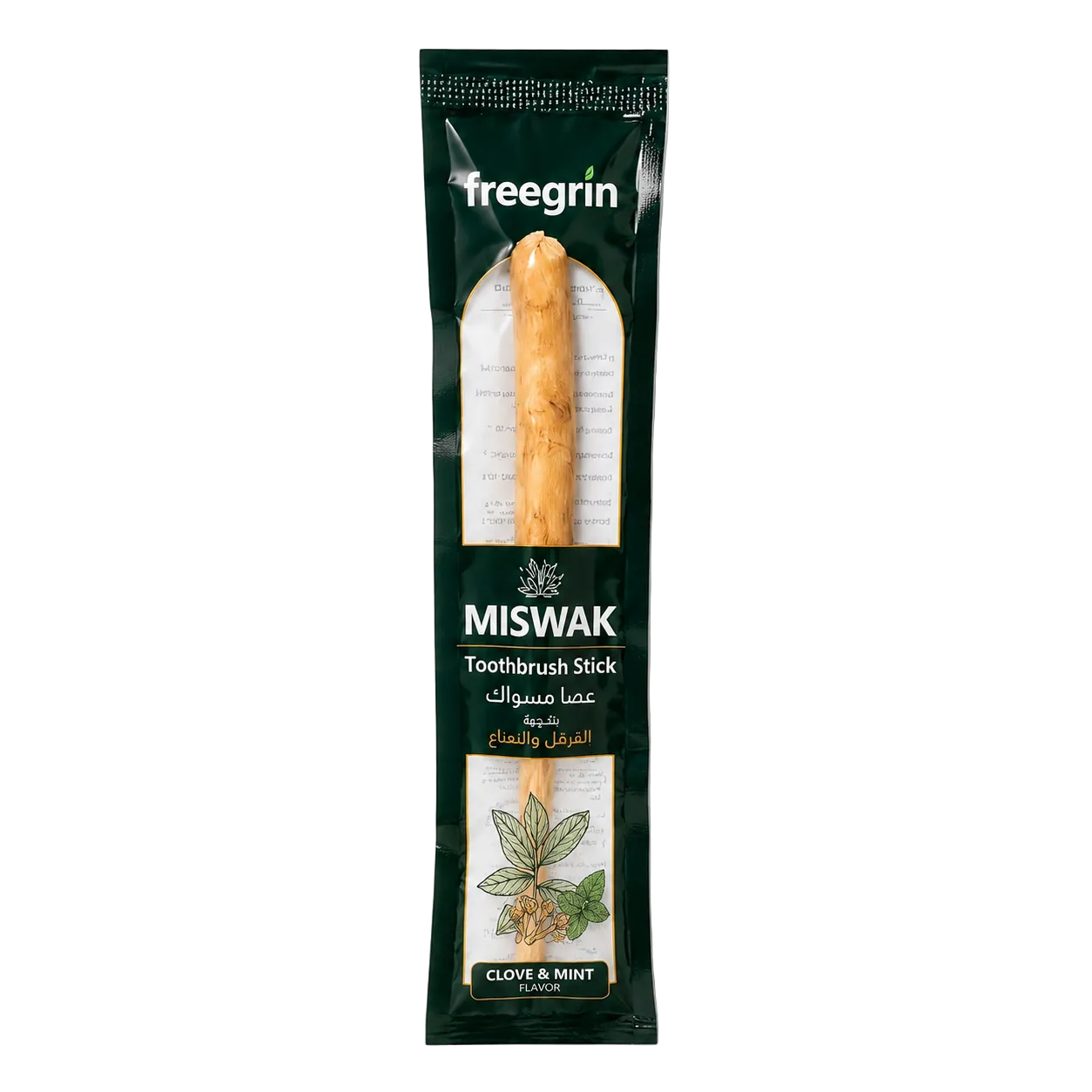 Miswak Toothbrush clove/mint flavor