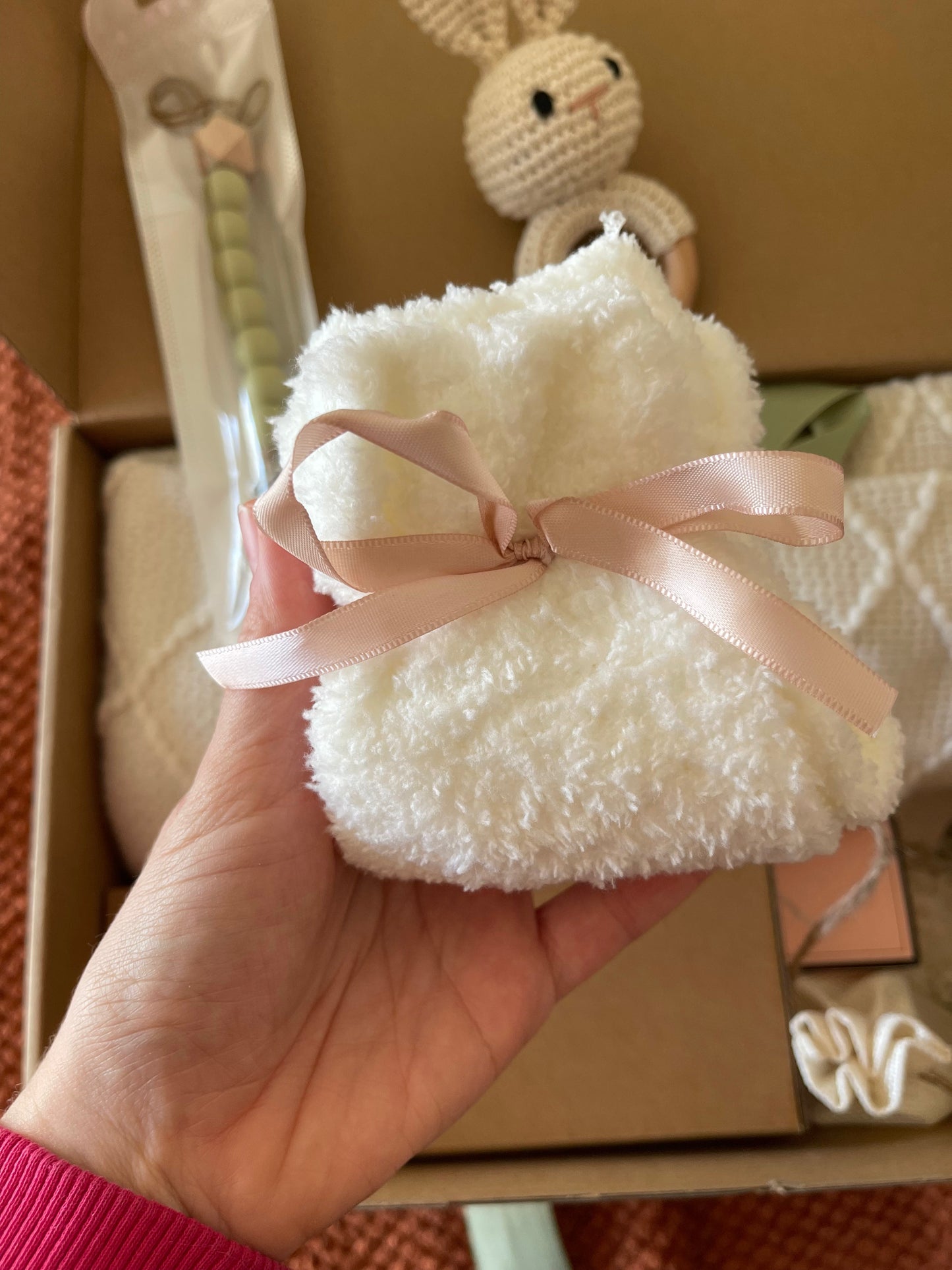 New Mom Care Package: Pink Box with Candle, Mama Mug & More - Ideal Baby Shower Gift