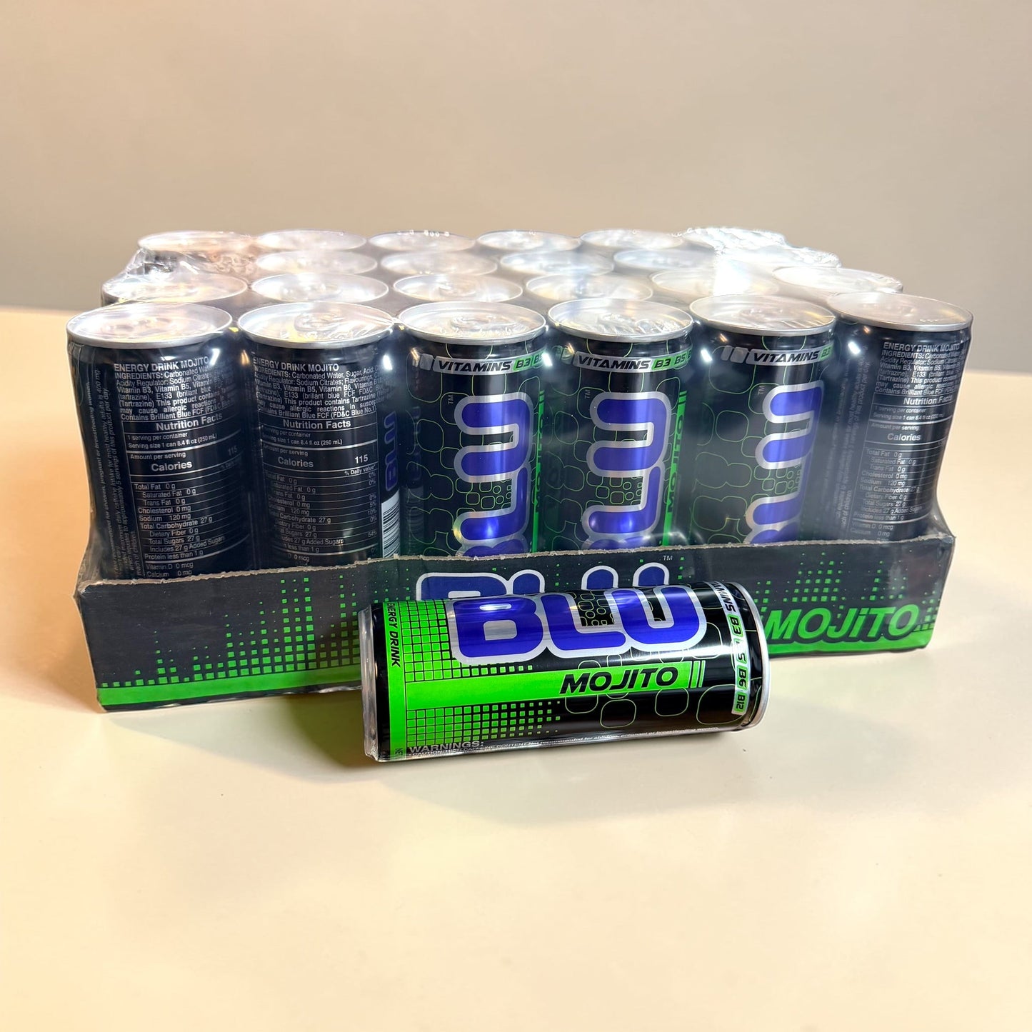 BLU Mojito Energy Drink 250ml Can