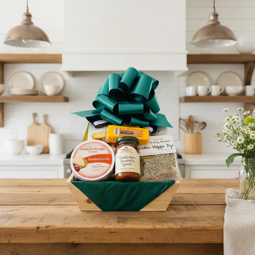 Bruschetta Gift Basket - Gourmet Snacks & Spreads