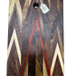 Handcrafted Amish Chevron Cutting Board – Multi-Wood Inlay, Beeswax Finish (9.5” x 14”)